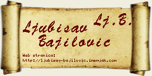 Ljubisav Bajilović vizit kartica